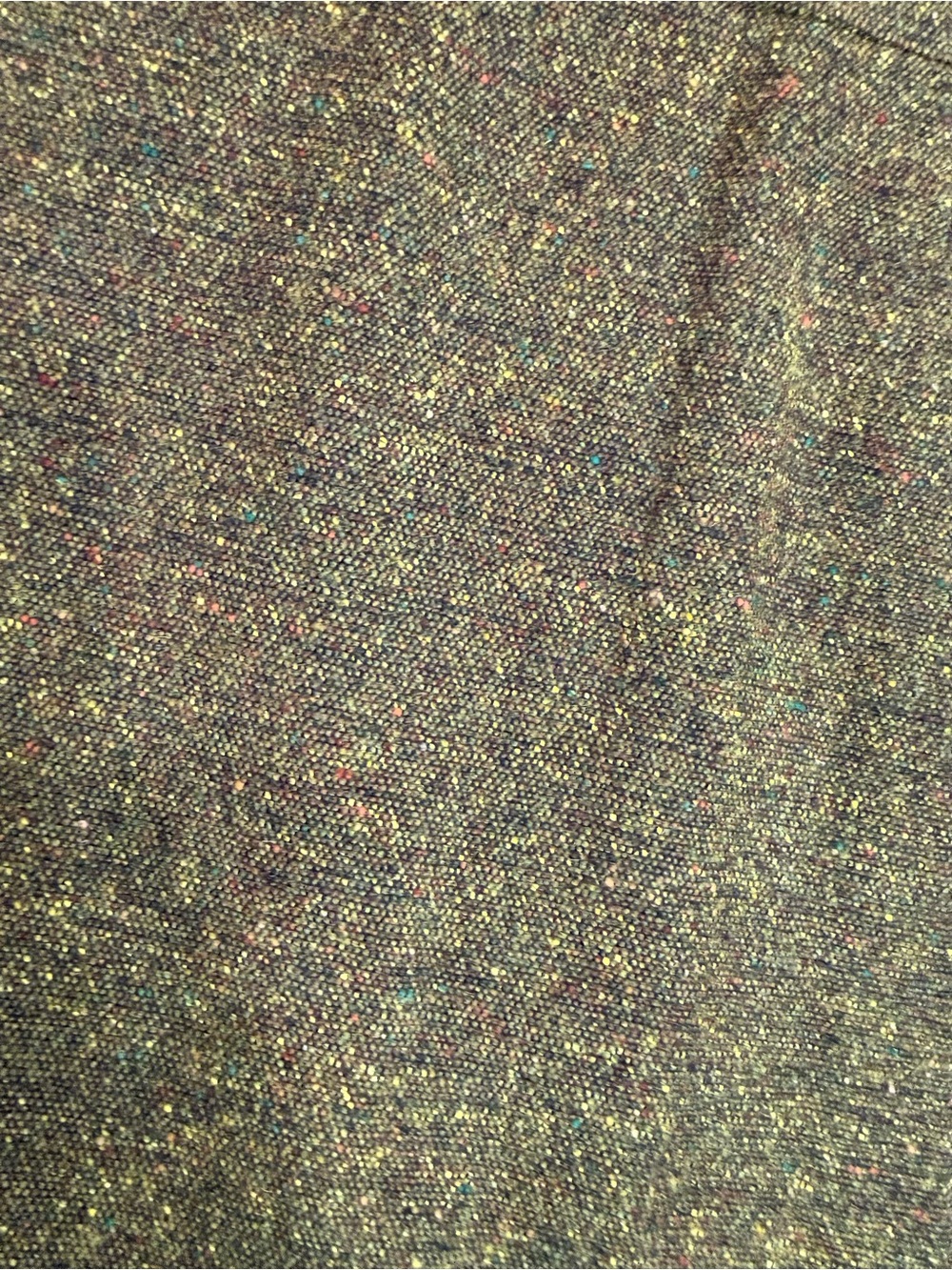 LOFT Olive Green Tweed Mini Skirt - Picture 4 of 7